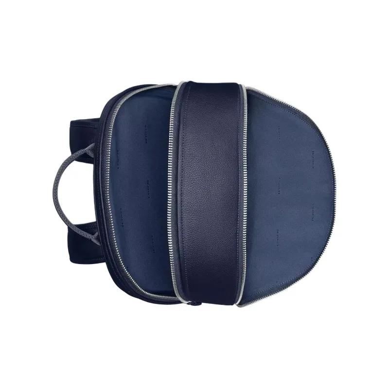 COACH Charter Leather Backpack Tubas Men's Dark Blue-3