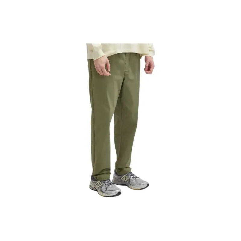New Balance Casual Pants Men's Dark Color Olive Green-1