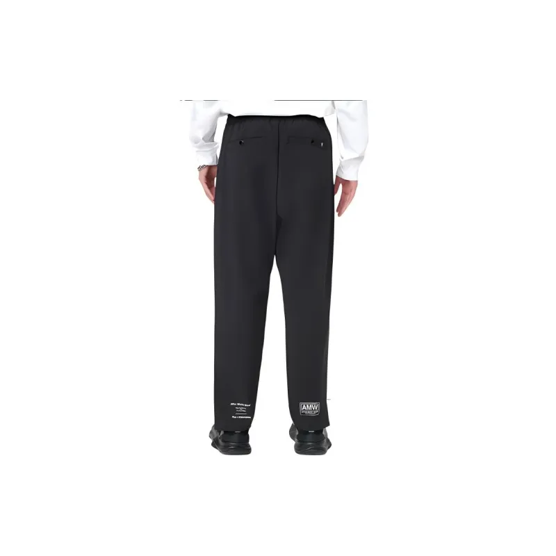 FILA FILA X MIHARA YASUHIRO Knitted Sports Pants Men's Jet Black-6