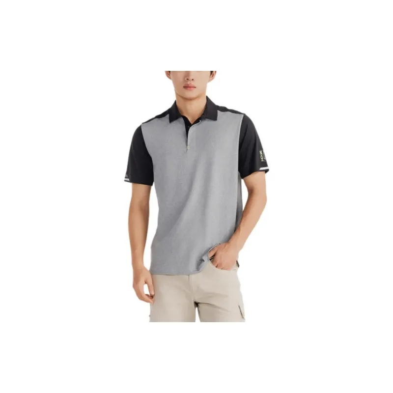 DECATHLON Polo Shirt Men's Gray/Black-1