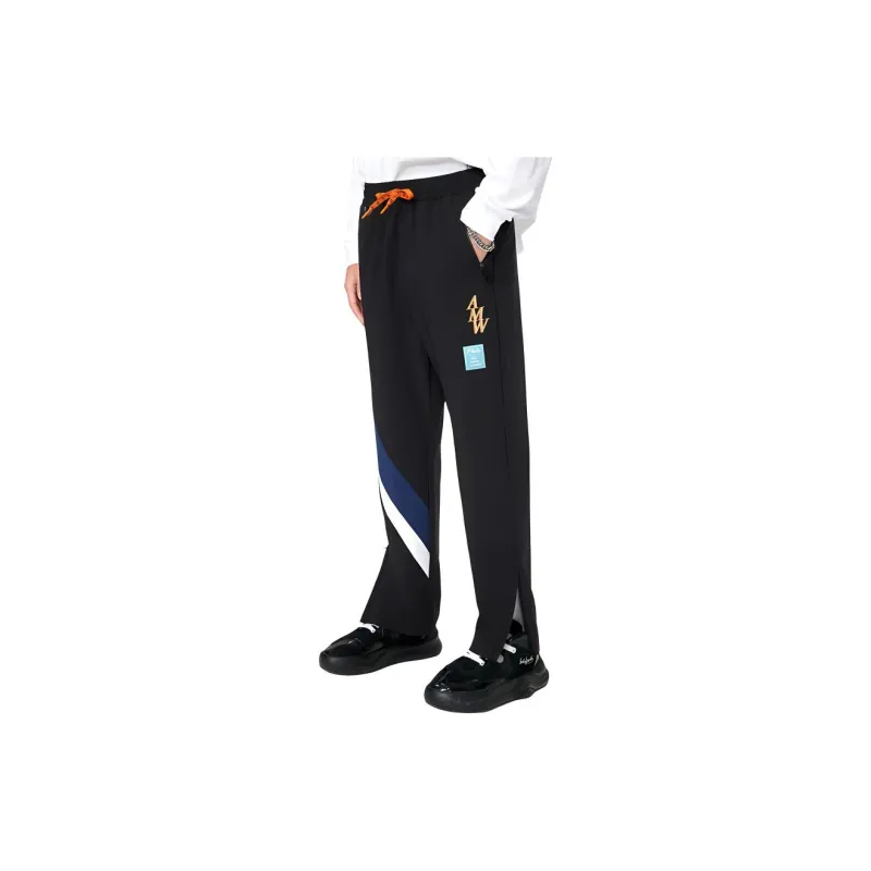 FILA FILA X MIHARA YASUHIRO Knitted Sports Pants Men's Jet Black-4