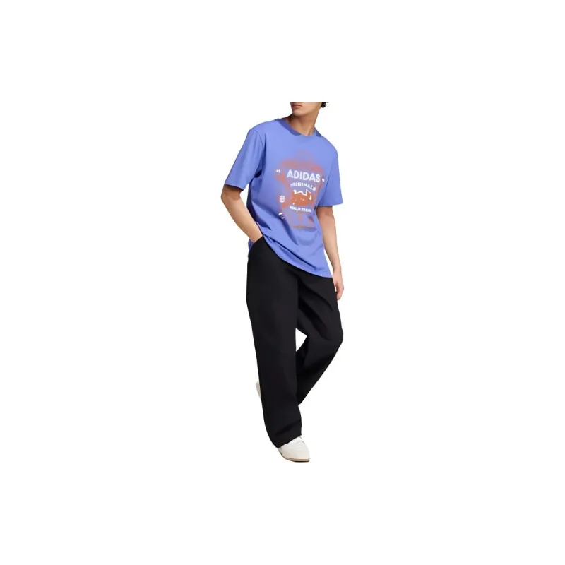 Adidas Originals T-Shirt Men's Half Cobalt Blue-2
