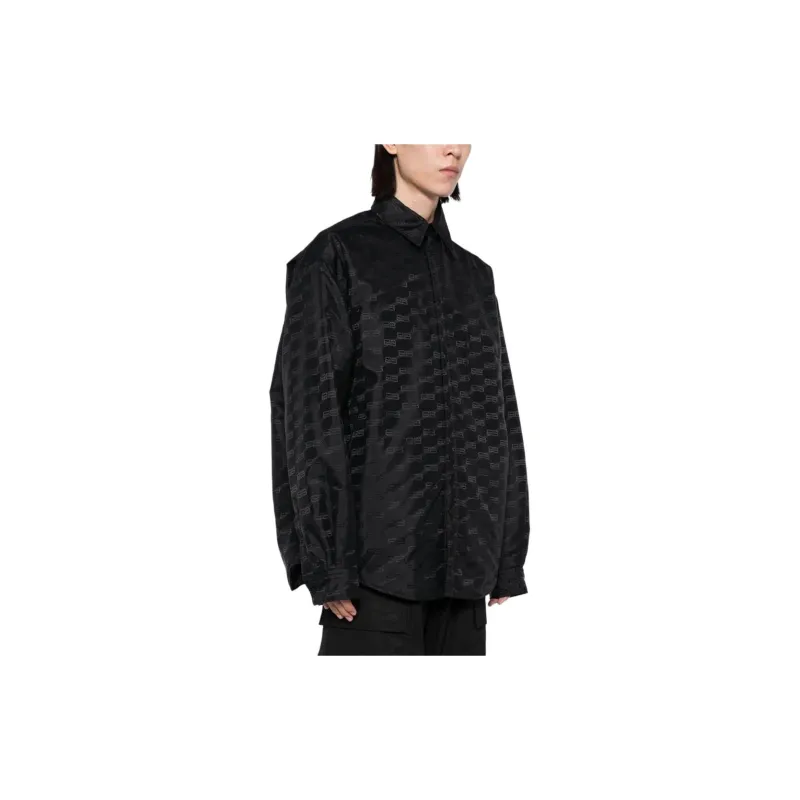 Balenciaga BB-embroidered Shirt Jacket-3