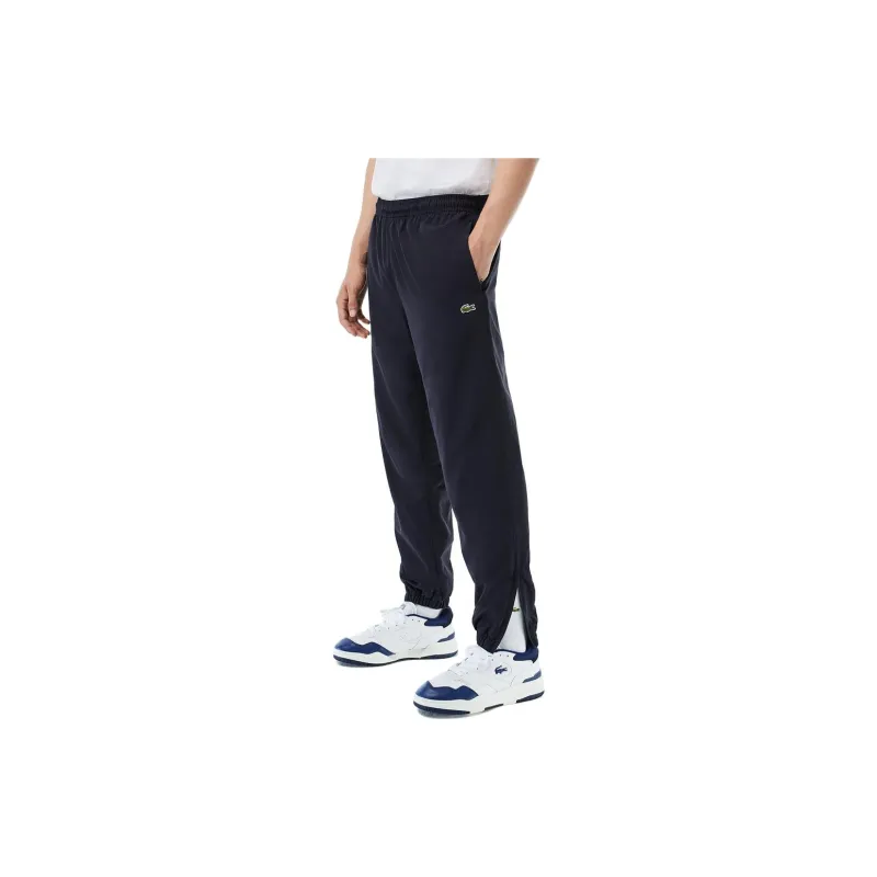 LACOSTE Knitted Sweatpants Men's Navy Blue-2