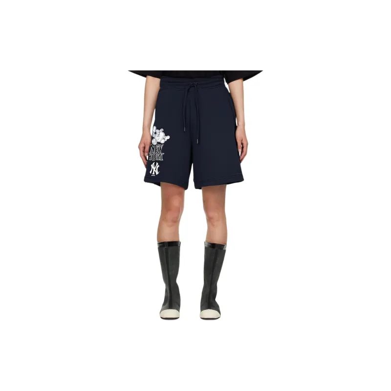 New Era Casual Shorts Unisex Blue Black-2