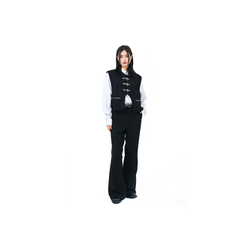 ETERNITY ITA Loose Fit Techwear Vest Unisex Black-2