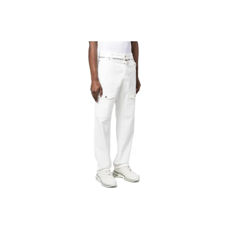 BALMAIN Straight Denim Cargo Pants-3