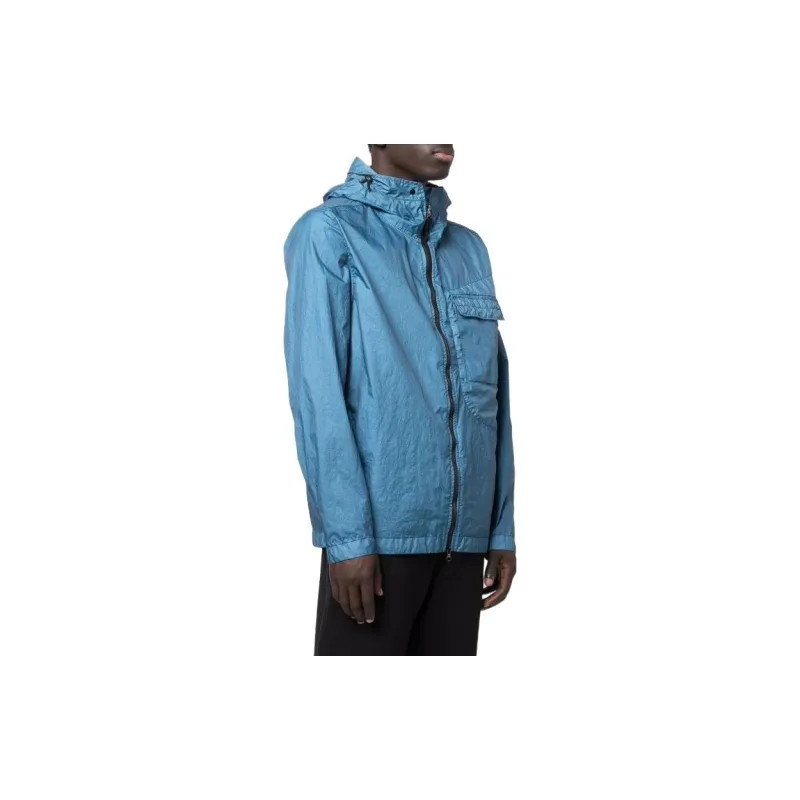 STONE ISLAND Compass badge Hooded Windbreaker-2