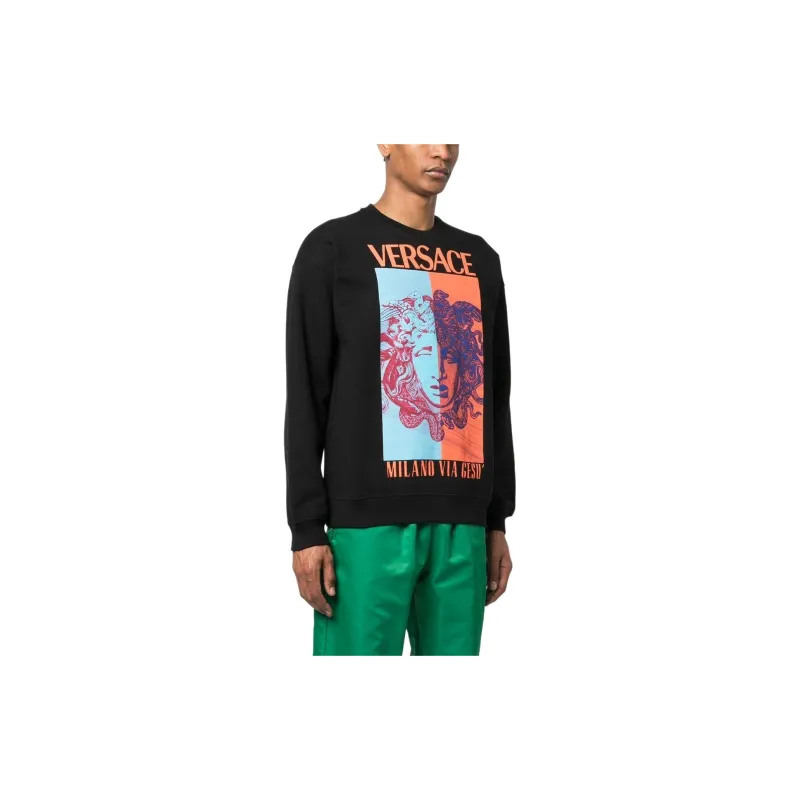 VERSACE Medusa Print Crewneck-4