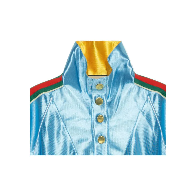 GUCCI Shiny Jersey Sweatshirt With Web-5