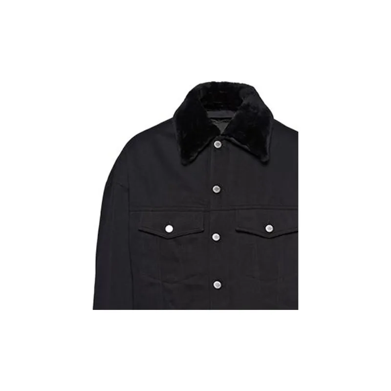 PRADA FW23 Denim Jacket Men's Black-4