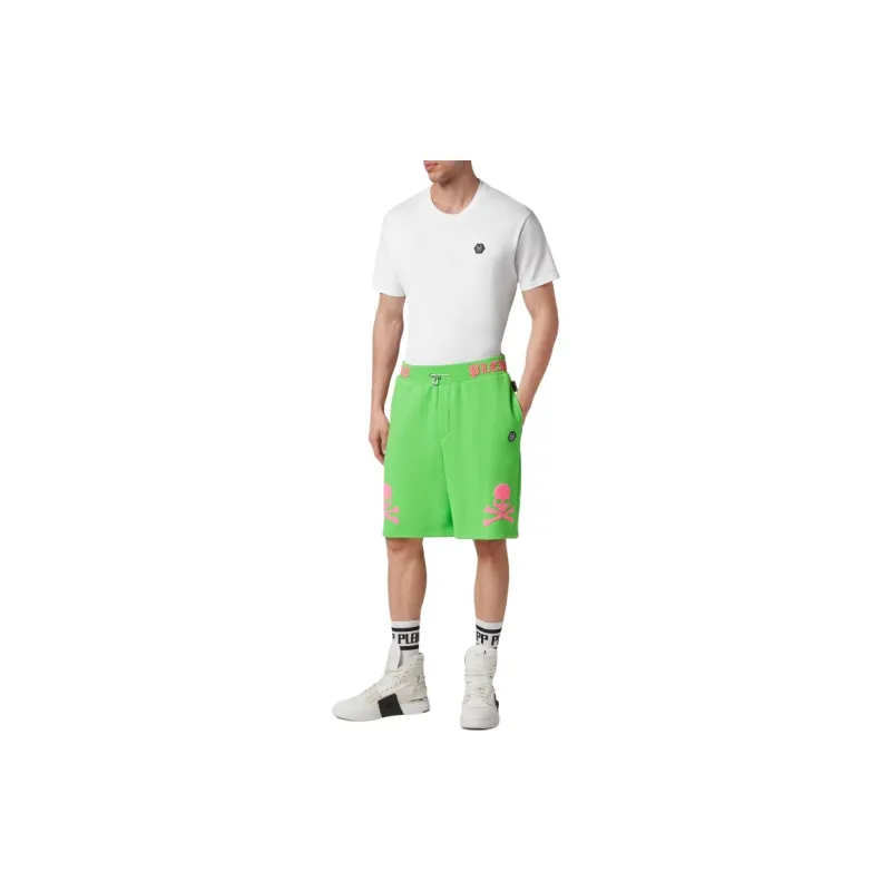 PHILIPP PLEIN Graphic print Track Shorts-6