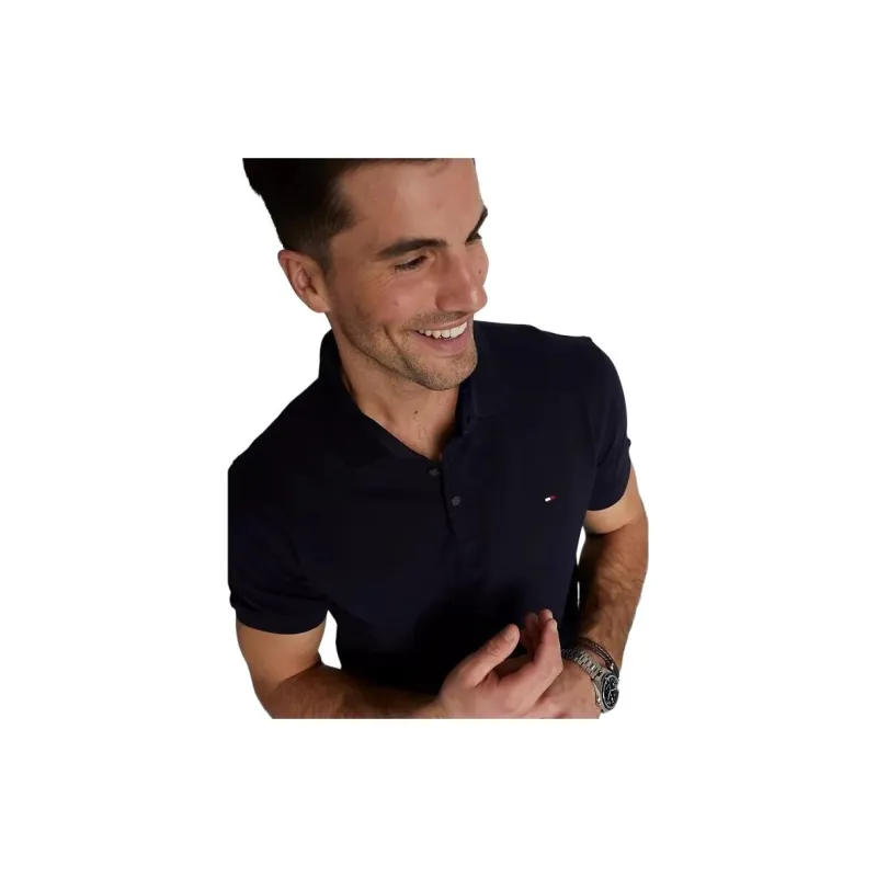 Tommy Hilfiger Polo Shirt Men's Navy Blue-3