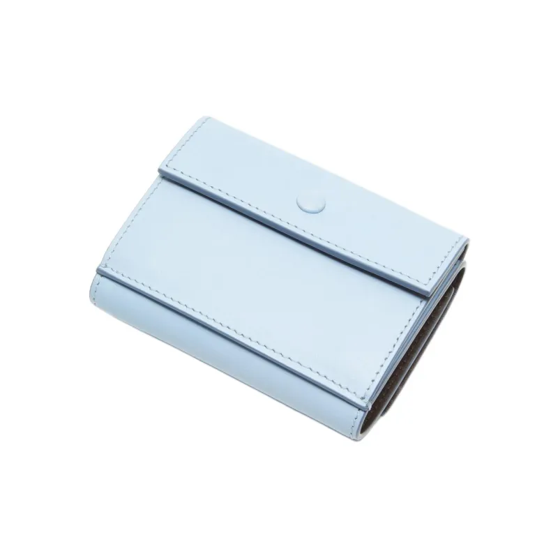 Acne Studios Calfskin Wallet Women's Light Blue & Brown-2