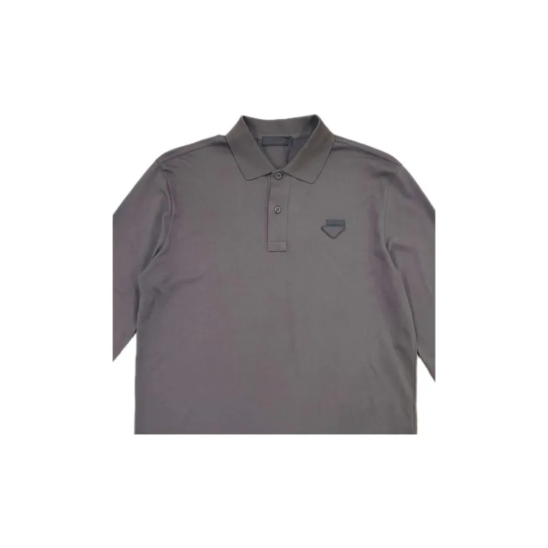 PRADA FW23 Polo Shirt Men's Gray-1