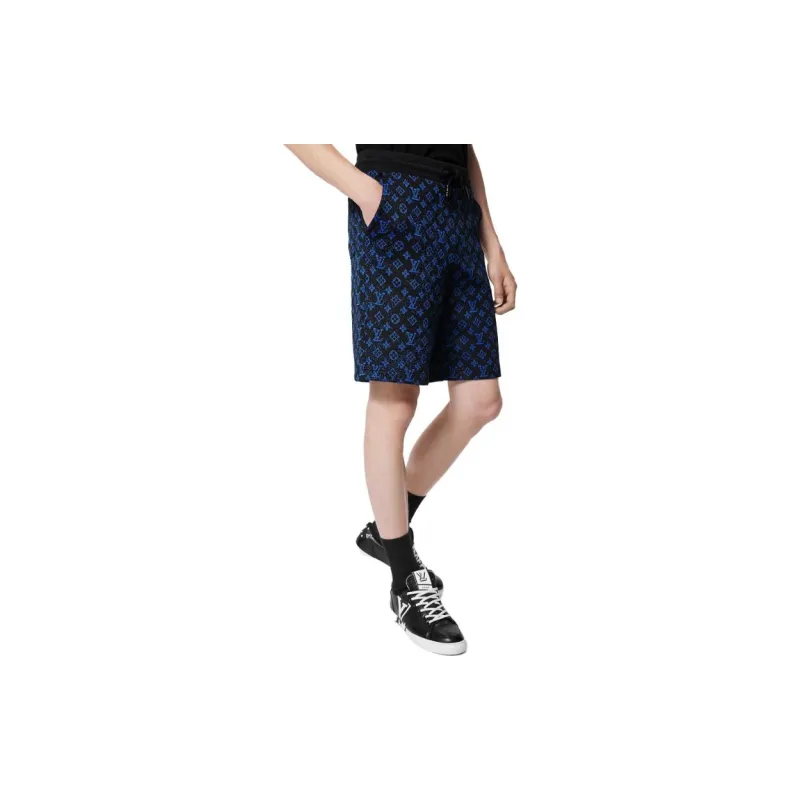 LOUIS VUITTON 2023 Monogram Hoodie And Shorts Set-2