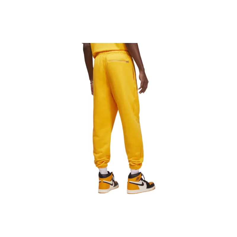 Jordan Wordmark Series Knitted Sweatpants Men Yellow-5