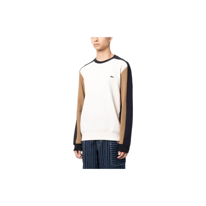 LACOSTE Colour block Stretch cotton Sweatshirt-3