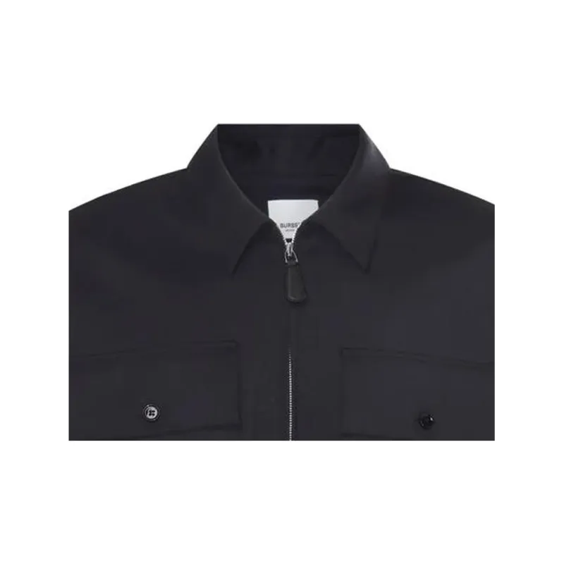 Burberry Shirts Men Navy Blue-3