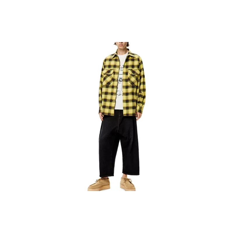 LOEWE Check Flannel Zipped Shirt-4
