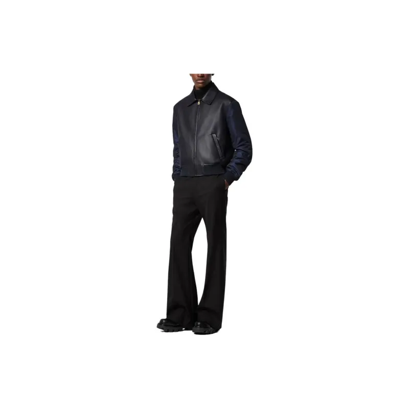 LOUIS VUITTON Leather Mix Blouson-1