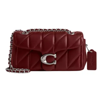 COACH Tabby Nappa Leather Crossbody Bag Shoulder Bag Small Size Women's Ruby Color