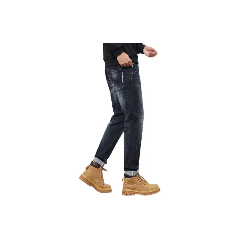Tonlion Jeans Unisex Blue Black-5