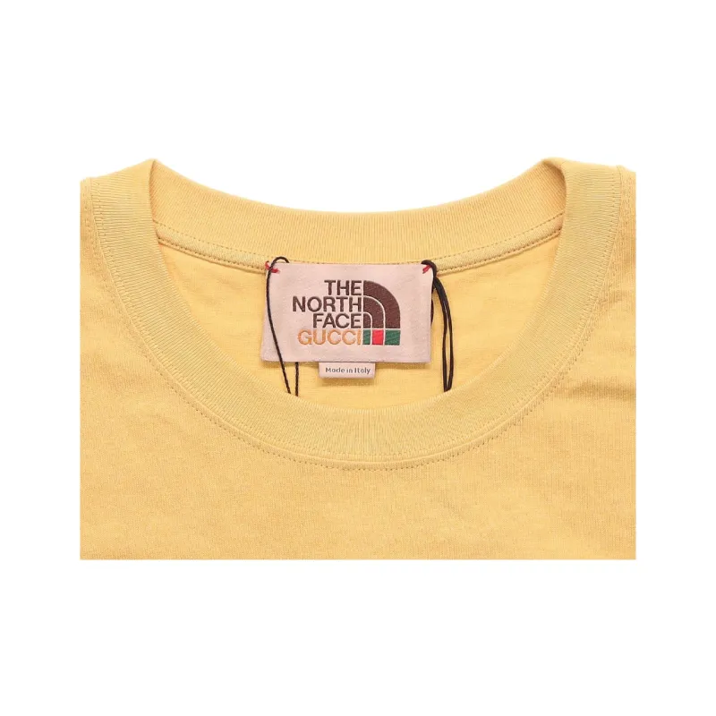 GUCCI X The North Face T Shirt Men's Light Yellow-3