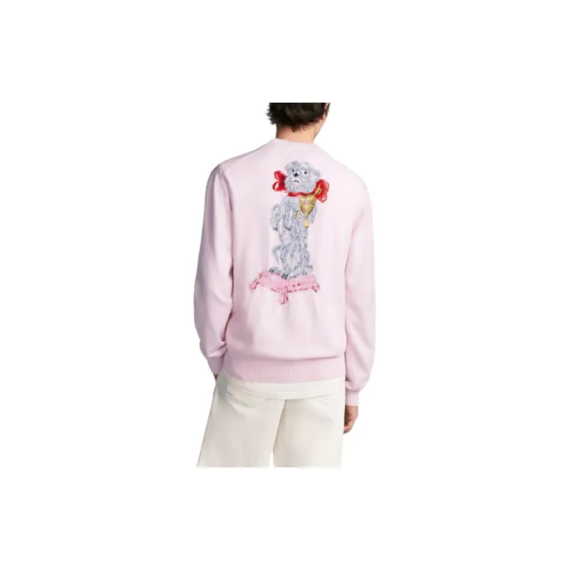 DIOR FW24 Cashmere Sweater Men's Pink-5