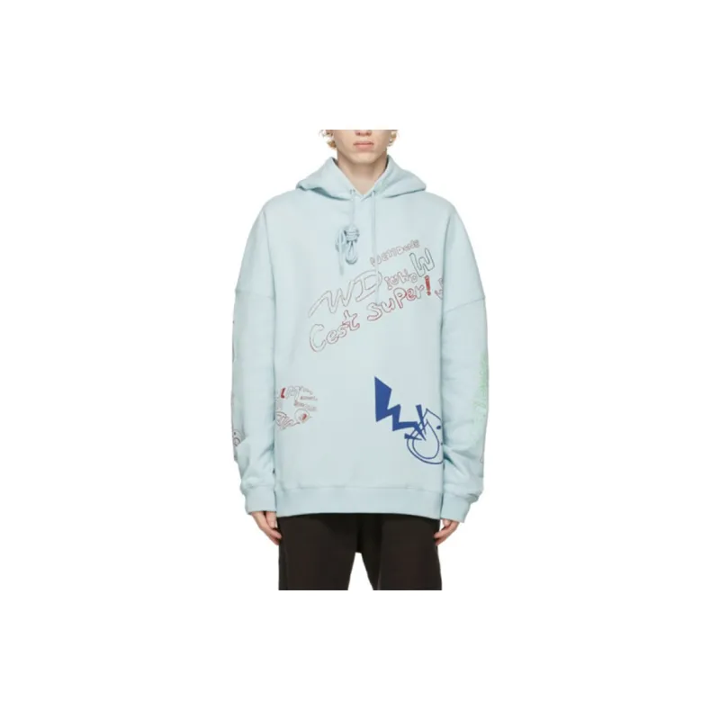 WE11DONE Graffiti V1 Hoodie-2
