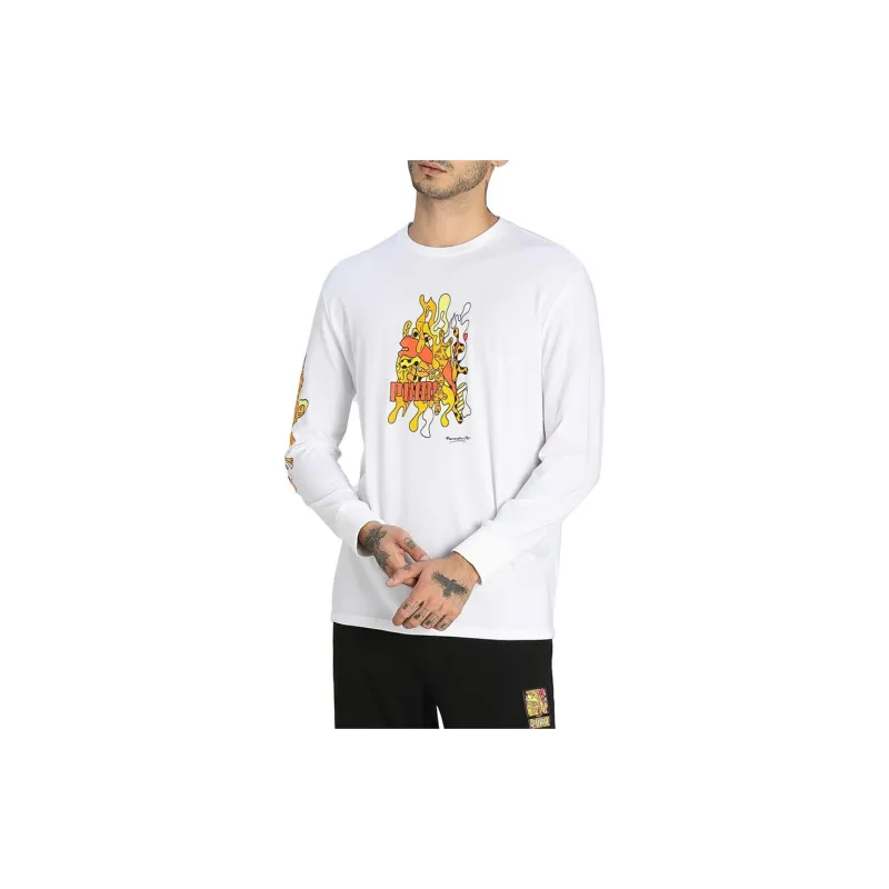 PUMA x BRITTO LS Tee T Shirt Men's White-3