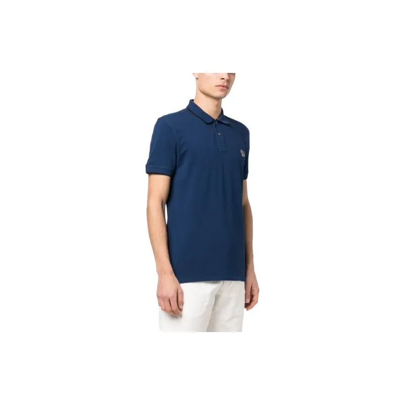 PS By Paul Smith Polo Shirts Men Blue-3