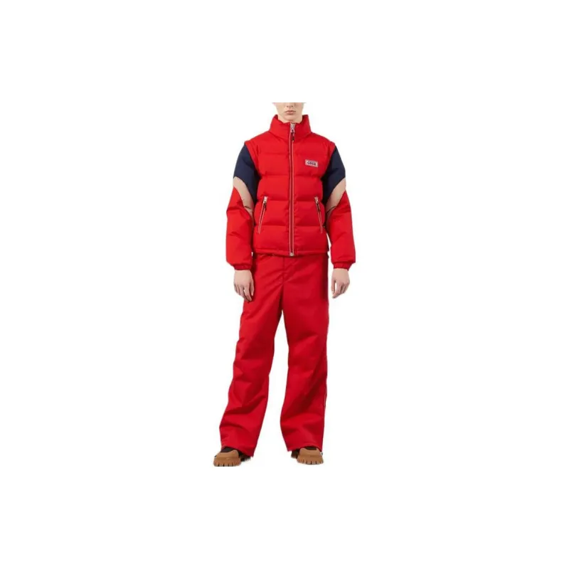 GUCCI SS23 Knitted Sports Pants Men's Red-1