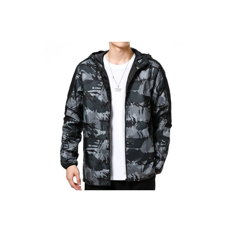 Adidas Camouflage Jacket Men's Black-3