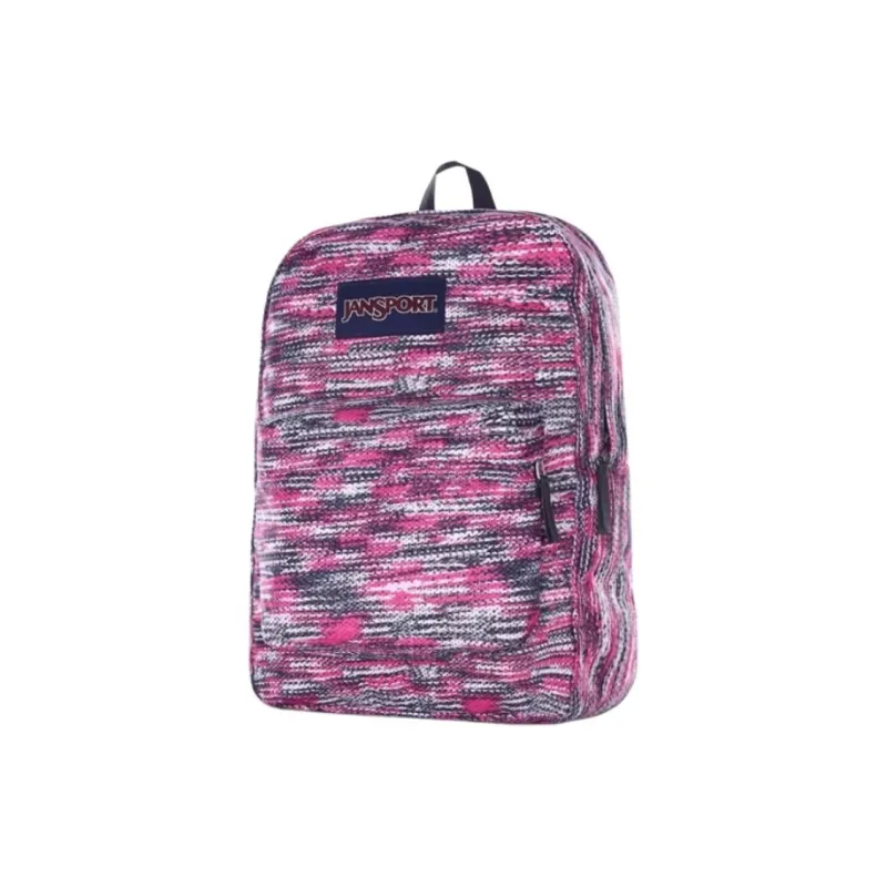 JanSport Polyester Backpack Medium Size Women's Rose Red Sweaters-1