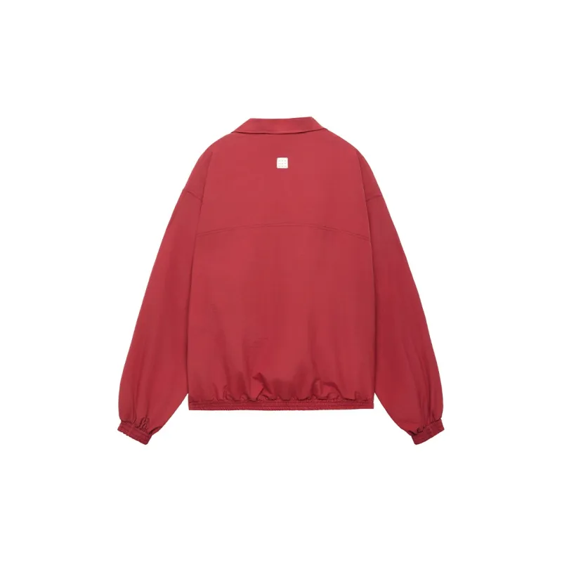 LOOKUN Jackets Coats Unisex Red-1