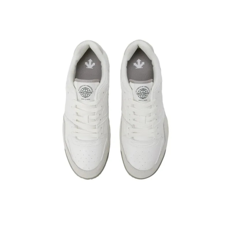 DESCENTE Dribble V2 Anti Slip Wear Resistant Low Top Skateboard Shoes Unisex White Gray-3