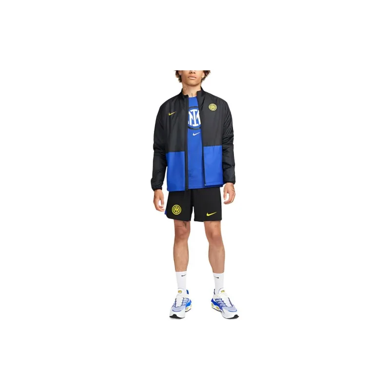 Nike Dri-FIT Sport Inter Milan 2023/24 Stadium Home/Away Soccer Bottoms Men's Black/Lyon Blue/Bright Yellow-2