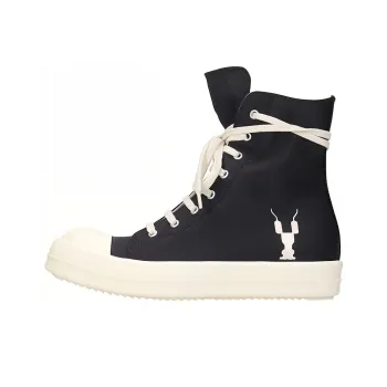 RICK OWENS DRKSHDW Lido High Pentagram Black Pearl Women's