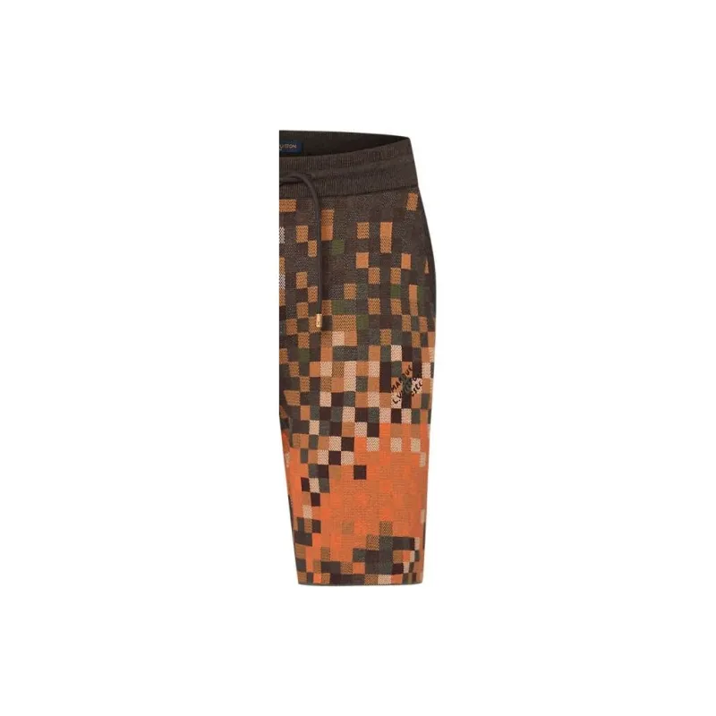 LOUIS VUITTON Jacquard Cotton Shorts-6