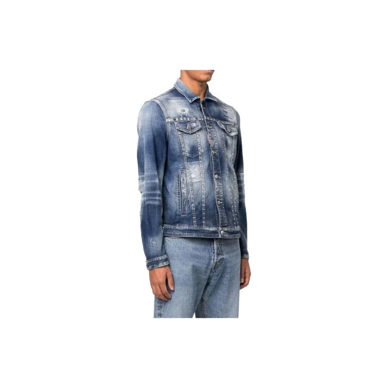 DSQUARED 2 Distressed Denim Jacket-3