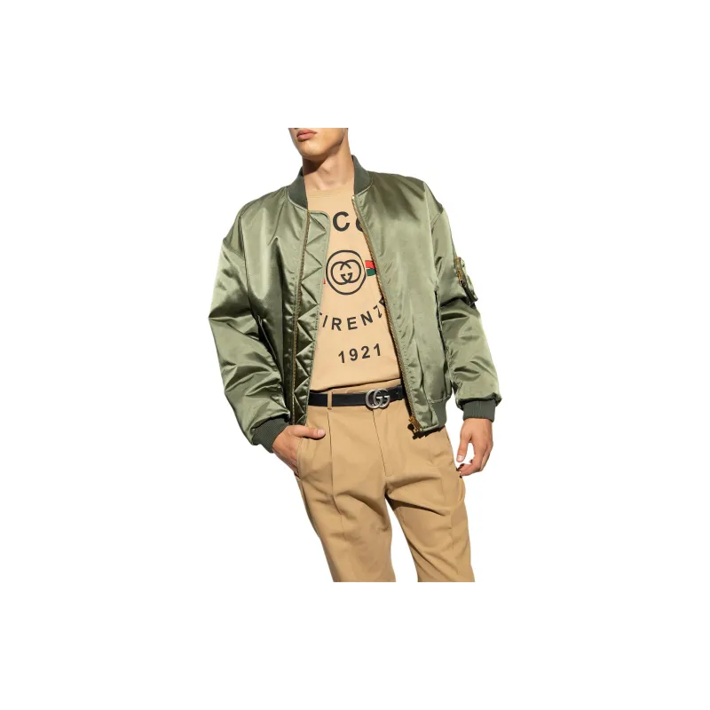 GUCCI Jackets Coats Men's Army Green-3
