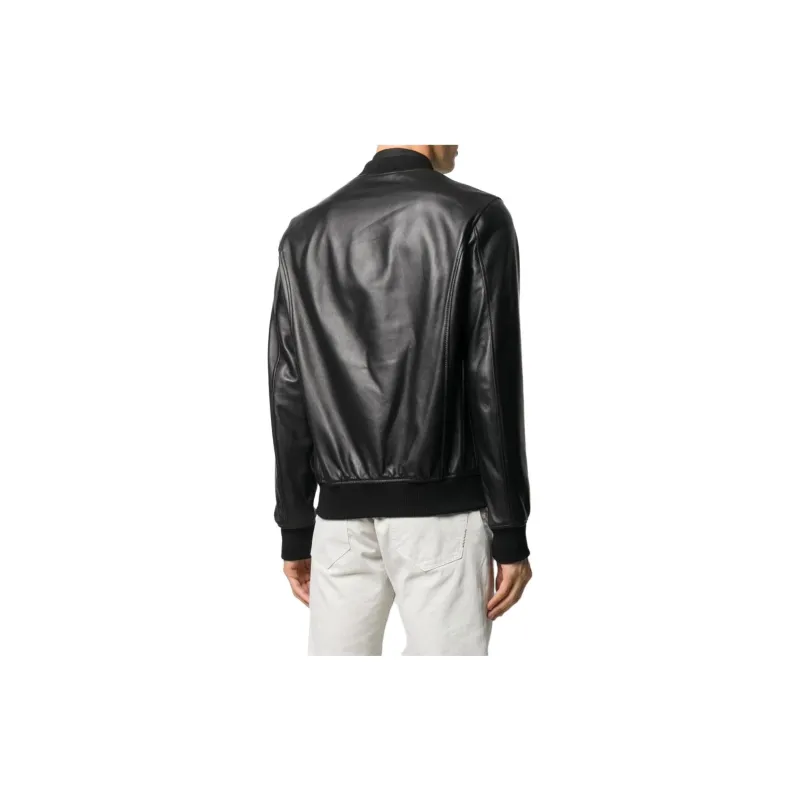 PHILIPP PLEIN Leather Jackets Men Black-2