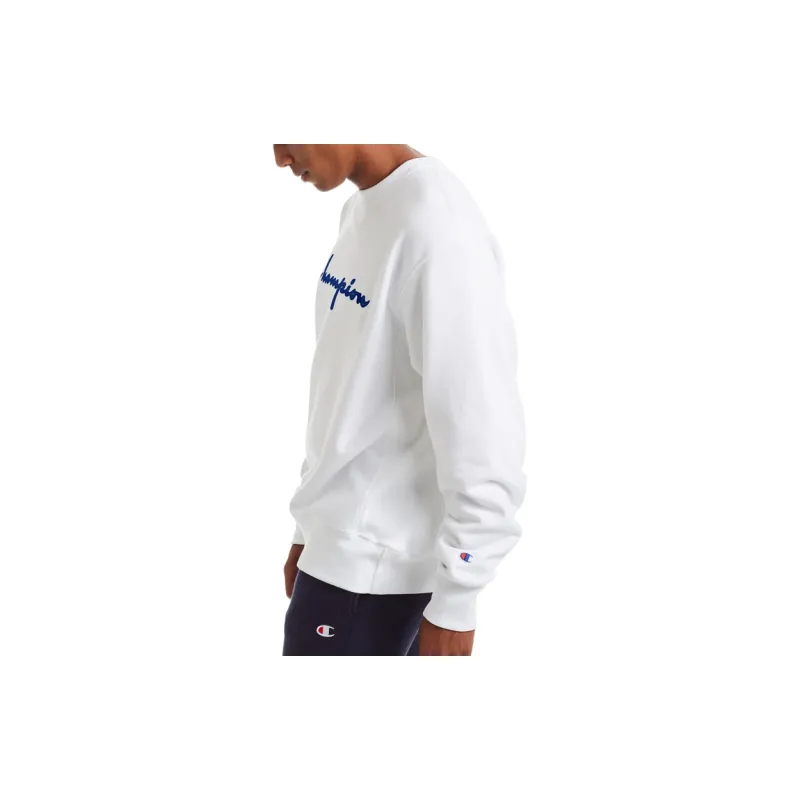 Champion Crew Neck Loose Fit Regular Sweatshirt US Version Men's White-3