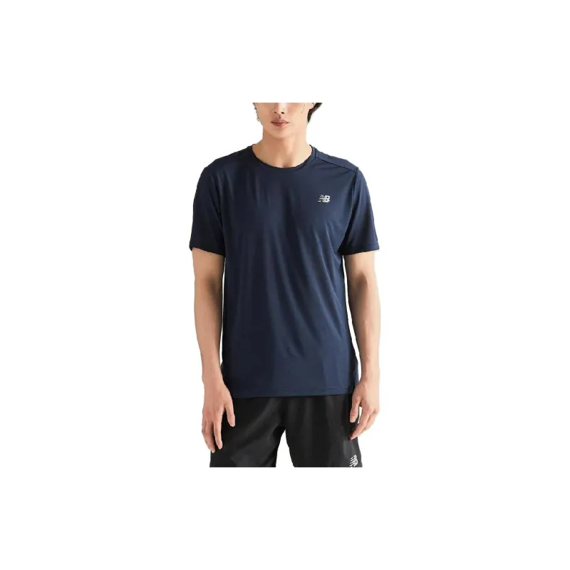 New Balance T Shirts Men Dark Blue-2