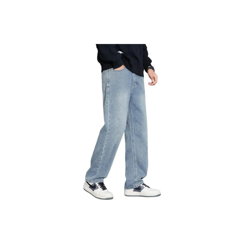Tonlion Jeans Unisex Vintage Blue-2