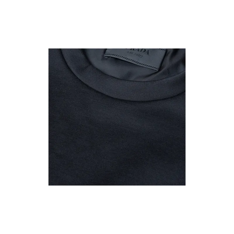 PRADA Triangle Logo Crewneck Sweatshirt-4