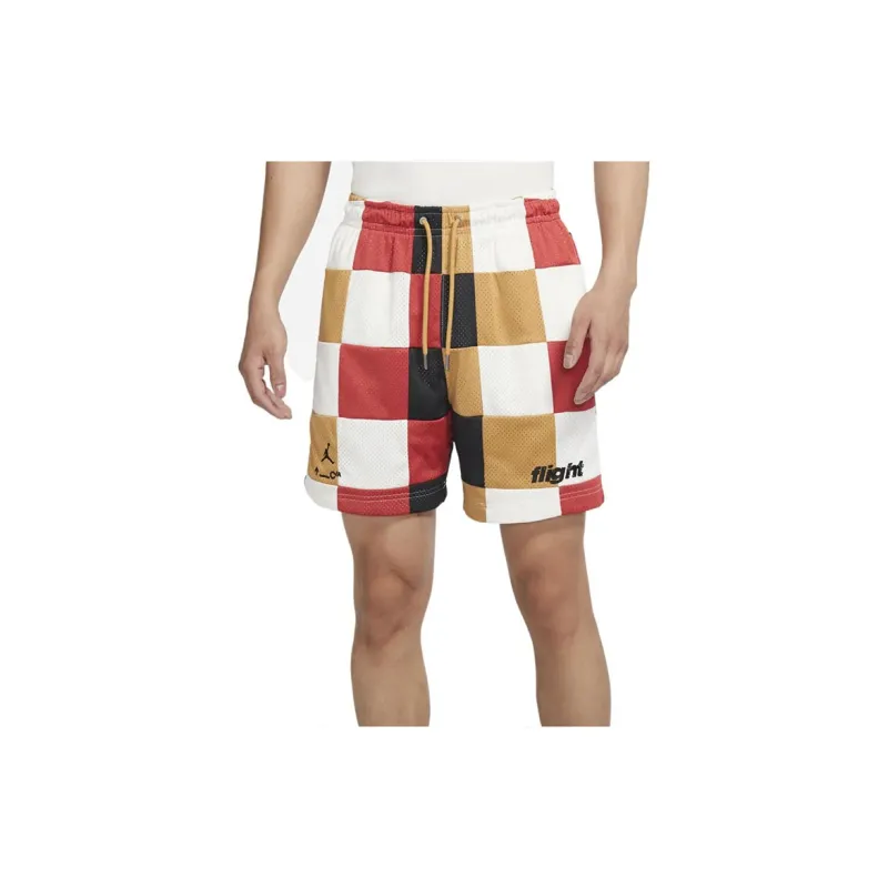 Jordan Casual Shorts Men Red Clay Element Gold Multicolor-3