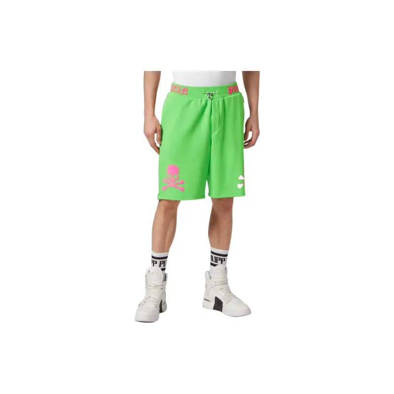 PHILIPP PLEIN Graphic print Track Shorts-7