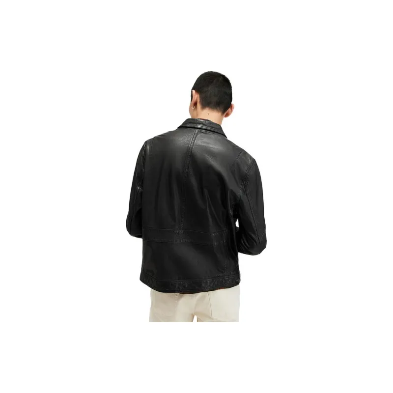 ALLSAINTS Leather Jacket Men's Black-2